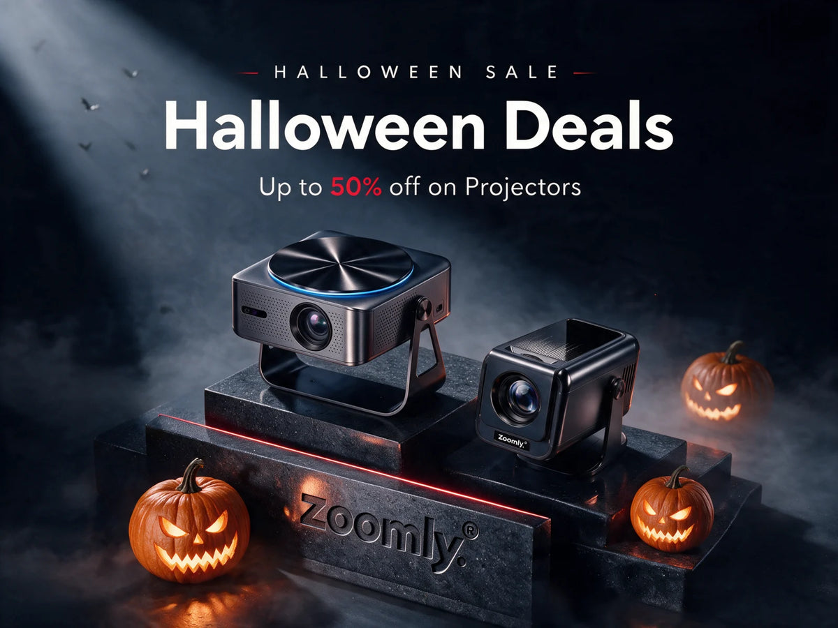 Zoomly Halloween Deals – up to 50% off projectors
